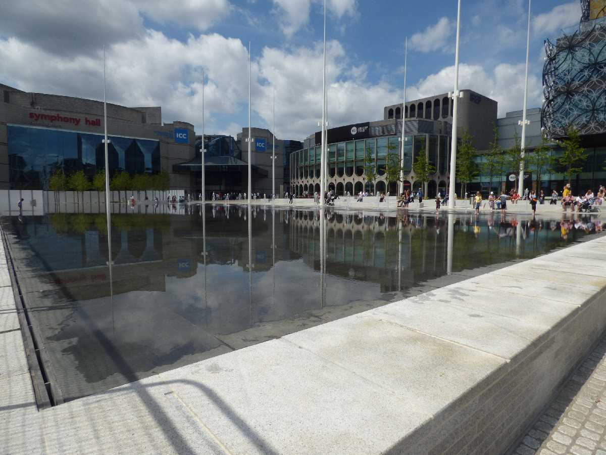 Water jet fountains Centenary Square